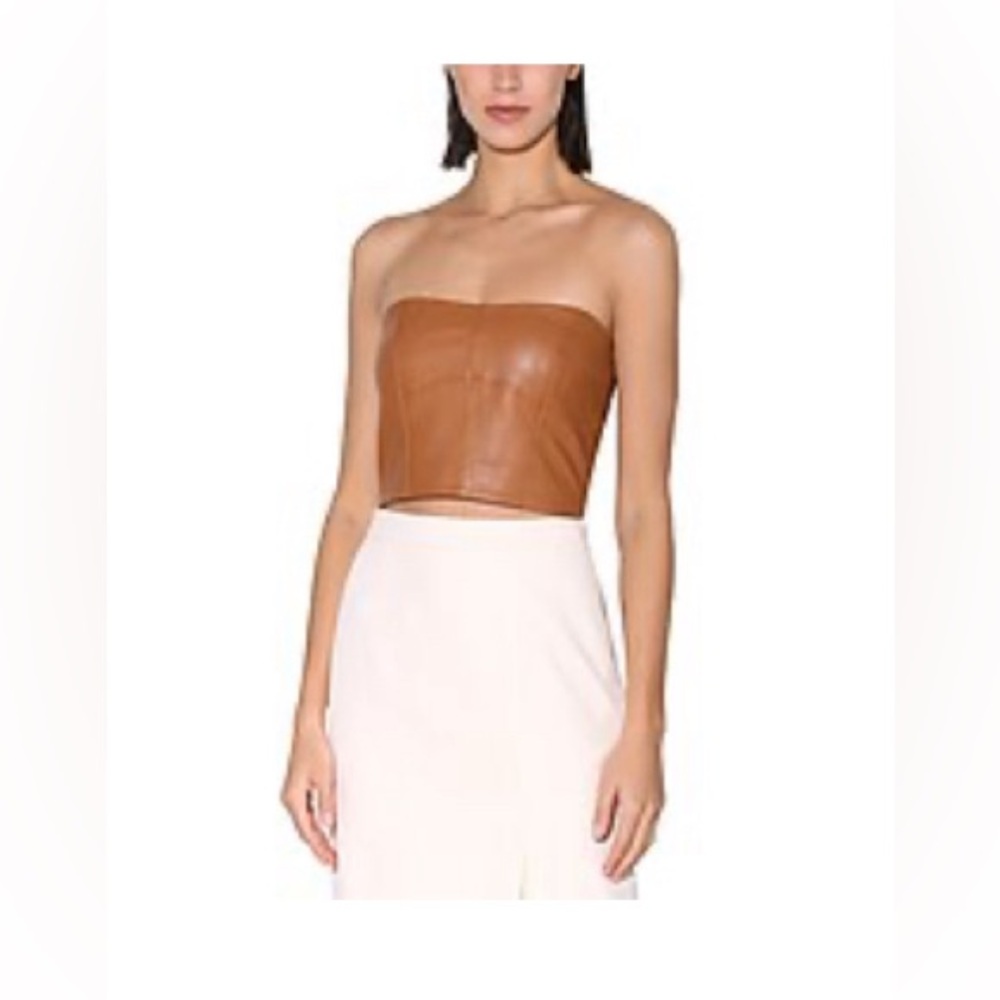 Brand new Walter Baker leather top. Size XS. Brown leather.